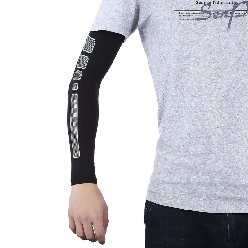 Breathable Extended Elbow Arm Sleeve Pad Joint Compression Protector for Outdoor Basketball Football Shooting