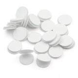 20mm Self Adhesive sticky back coins hook and loop Black//White 50//100Pcs