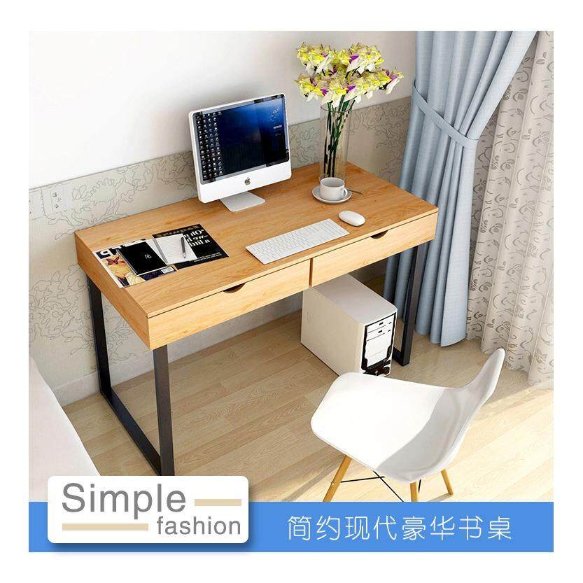 Cassa Simple Computer Desk Pc Laptop Table Workstation Study Home Office Furniture White