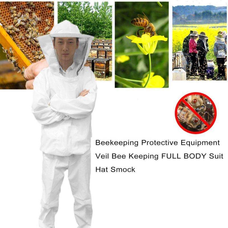CHEER Beekeeping Protective Equipment Veil Bee Keeping FULL BODY Suit Hat Smock XL