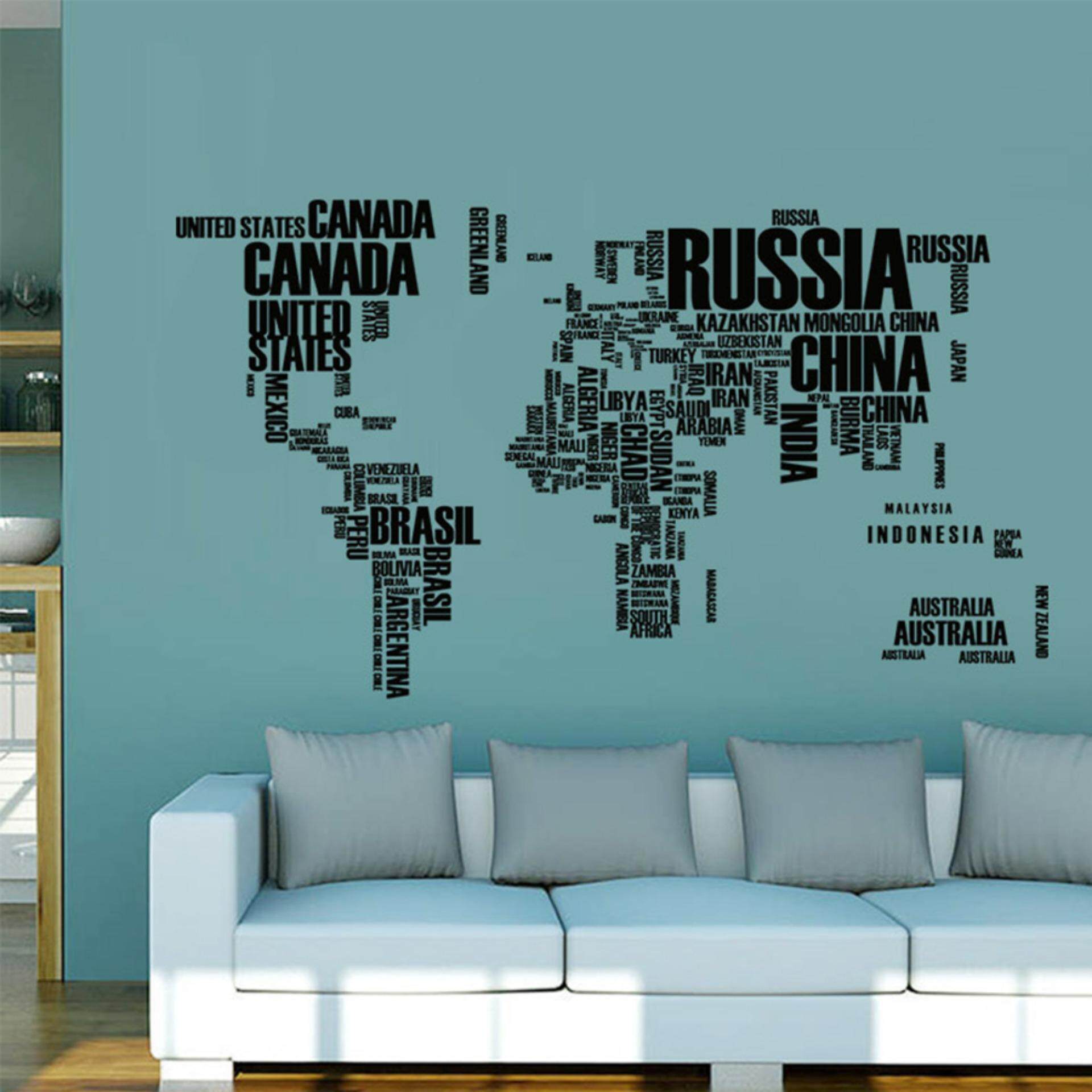 Wall Stickers For Decals S Brands Review In Cenblue Large Removable Decal Vinyl Letters Geography World Map Wall Sticker Home Art Mural Decor
