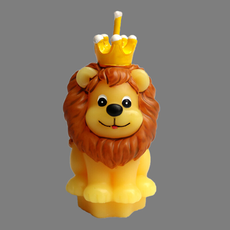 Children Birthday Party Creative Smokeless The Lion King Small Scented Making Candle Wedding Decoration Souvenir Accessory - intl