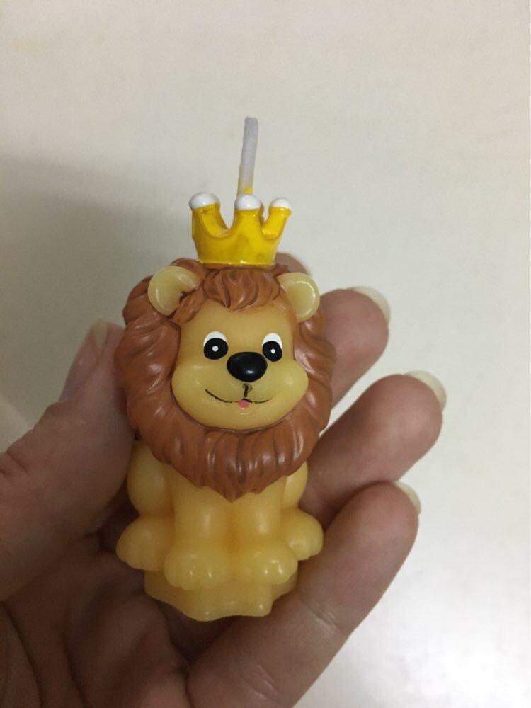 Children Birthday Party Creative Smokeless The Lion King Small Scented Making Candle Wedding Decoration Souvenir Accessory - intl