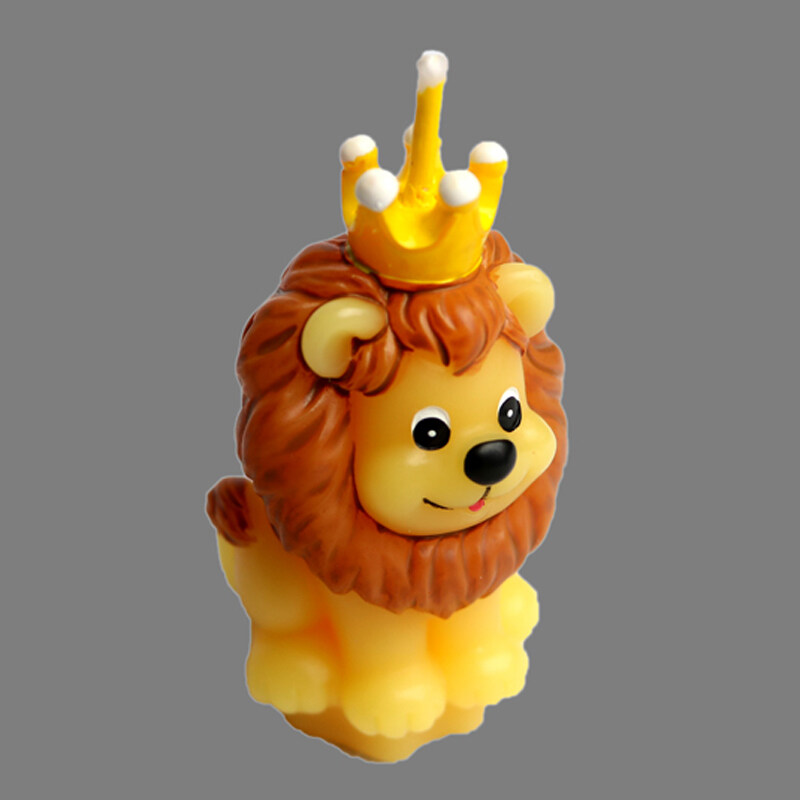 Children Birthday Party Creative Smokeless The Lion King Small Scented Making Candle Wedding Decoration Souvenir Accessory - intl