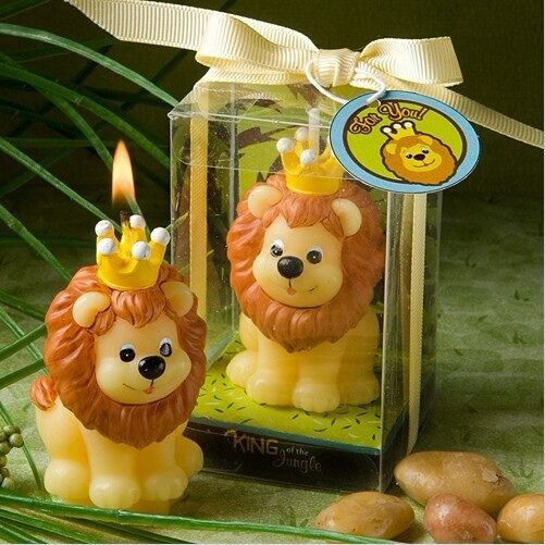 Children Birthday Party Creative Smokeless The Lion King Small Scented Making Candle Wedding Decoration Souvenir Accessory - intl