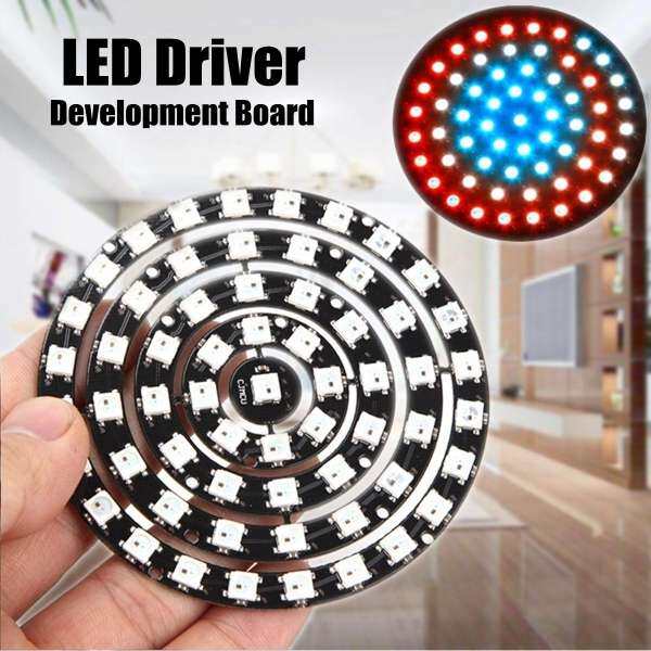 CJMCU 61 Bit WS2812 5050 RGB LED Driver Development Board Full-Color Lamp Panel - intl