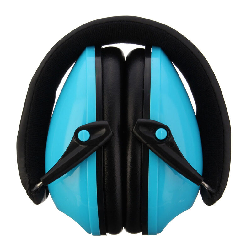 Comfortable Ear Protector Anti-noise Hearing Protection Earmuffs Headset Soundproof Ear muff--(NOT Electronic) Blue NEW