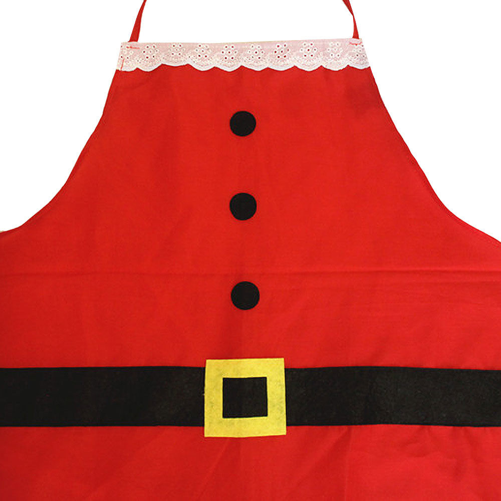 Cooking Apron Kitchen Cooking Tools Set Hot Selling Sleeveless Cloth Retro Apron Creative Christmas Aprons for Wommen,Red - intl