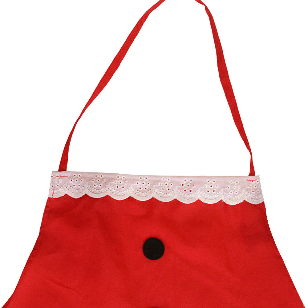 Cooking Apron Kitchen Cooking Tools Set Hot Selling Sleeveless Cloth Retro Apron Creative Christmas Aprons for Wommen,Red - intl