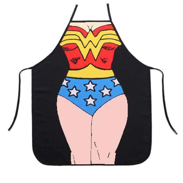 Newlifestyle Cooking Kitchen Apron Wonder Woman - intl(Black)