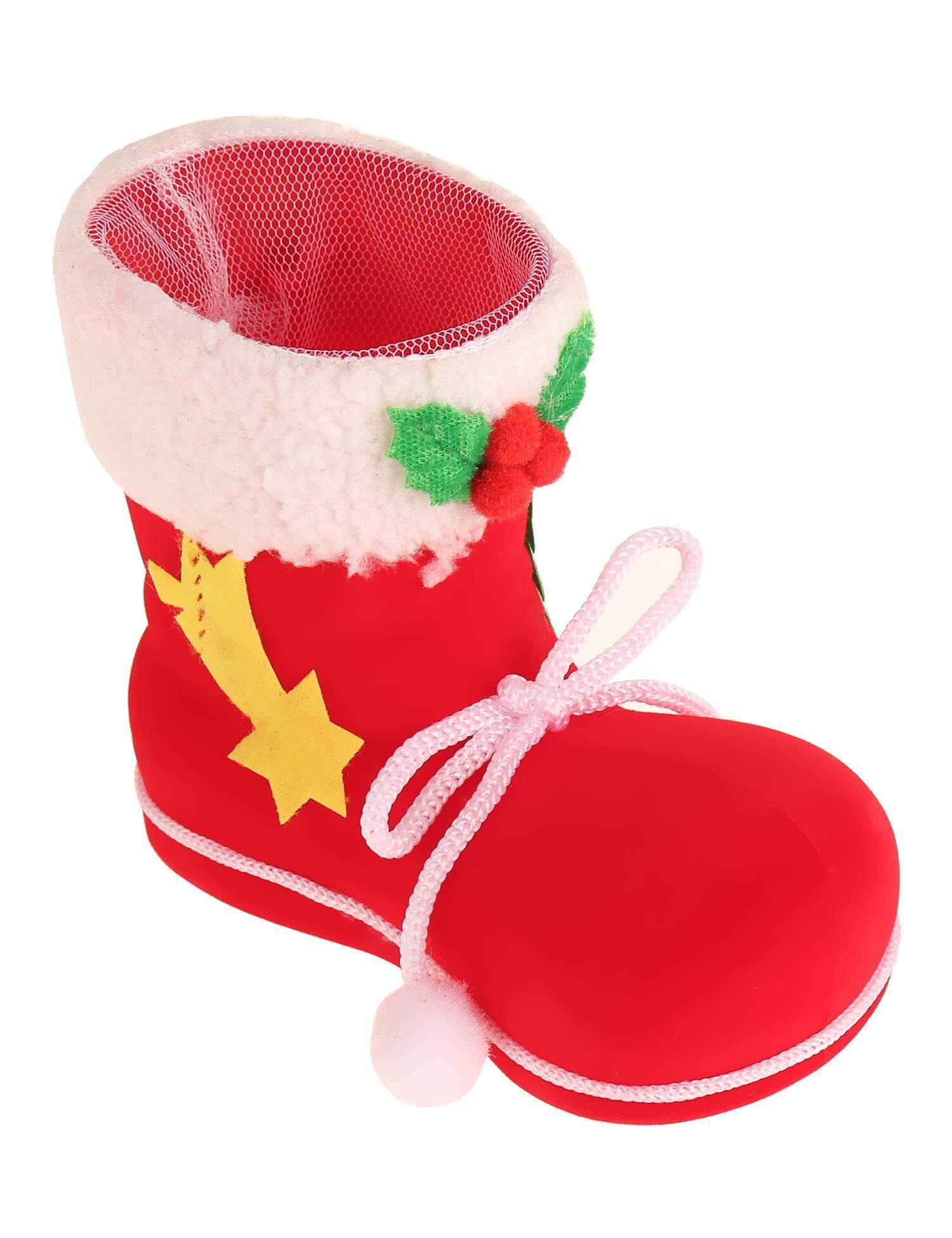 Cyber Top Sale Sepatu Bot Permen Kumpulan Kaos Kaki Hadiah Natal Pohon Natal Tas Dekorasi Ruangan Anak-anak Santa Baru (2)-Intl