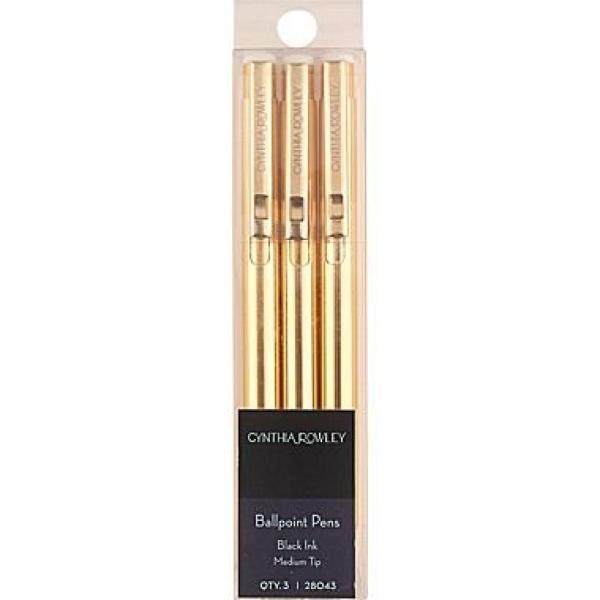 Cynthia Rowley Pena Bolpoin Yang Ditarik, 3 Pack-Intl