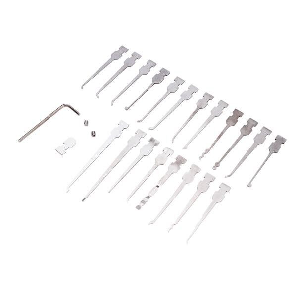 DANIU 29-in-1 2LED Aluminum Handle Stainless Steel Lock Picks Set - intl