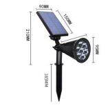 DC 5.5V 7 LED Solar Powered Garden Lamp Spotlight Landscape Light