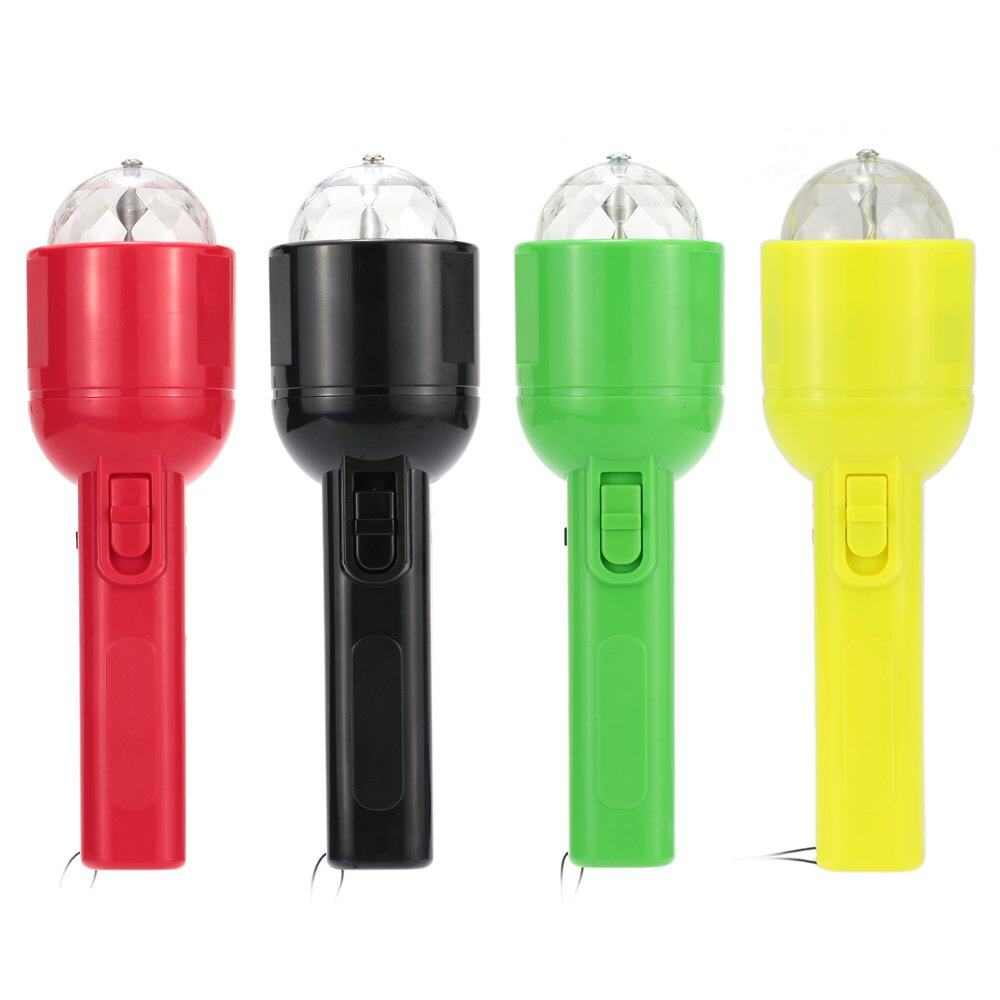 DC 5 V 3 W Portabel Multifungsi Ganda Menggunakan RGB Stage Efek Ringan Sihir Bola Lampu Senter Obor untuk Disco KTV Club Pesta-Internasional
