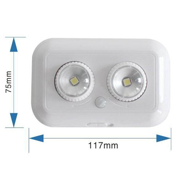 DC4.5V 1W Warmwhite/White Light Wireless LED Night Light Battery Operated Wall Light Warm White - intl