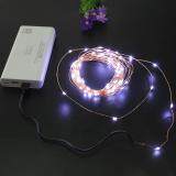 DC5V 10m 100 LED String USB Copper Wire Fairy Lights Party Decor(Bronze)-White Light