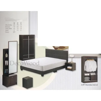 Set Bilik Tidur Lazada Desainrumahid Deco Semi Ready Fixed Bedroom Set Bed Frame Furniture