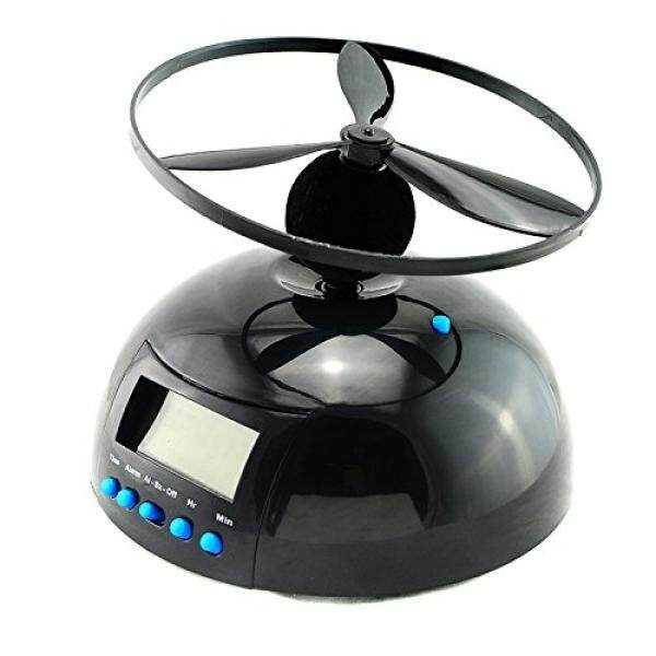 Denshine Flying Helicopter Kebaruan Jam Alarm UFO Baling-Baling Terbang LCD Digital Alarm Jam Paling Efektif untuk Tidur Berat Wake- hingga Artefak Hadiah Terbaik untuk Mahasiswa & Pekerja-Internasional