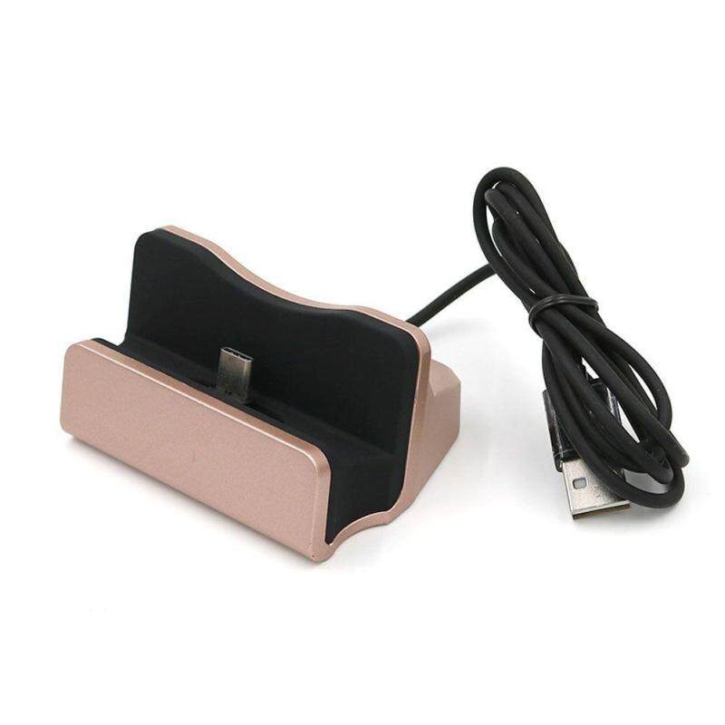 Desktop Charger Dock Charging and Sync Stand Station Cradle for Android Phones Color:Rose gold-Micro USB