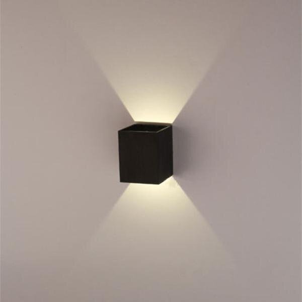 Details about New Modern 3W LED Square Wall Lamp Hall Porch Walkway Living Room Light Fixture Warm White - intl