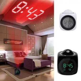 Digital Alarm Clock Multifunction Voice Talking Led Projection