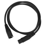 DMX512 3 Pin LED Stage Light Signal Line Par Light Cable(Black)