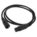 DMX512 3 Pin LED Stage Light Signal Line Par Light Cable(Black)