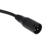 DMX512 3 Pin LED Stage Light Signal Line Par Light Cable(Black)