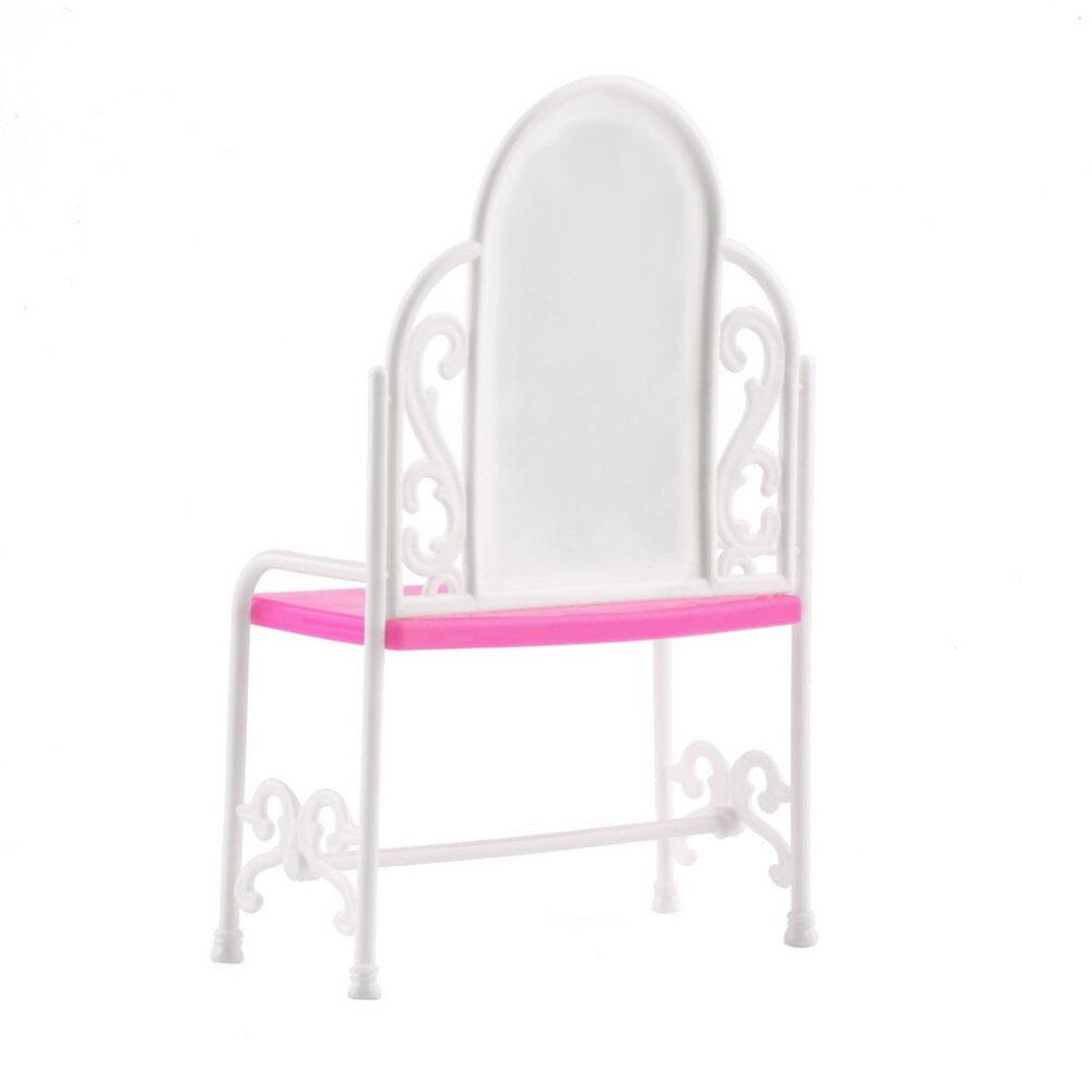 Dressing Table & Chair Accessories Set For Barbies Dolls Bedroom Furniture - intl