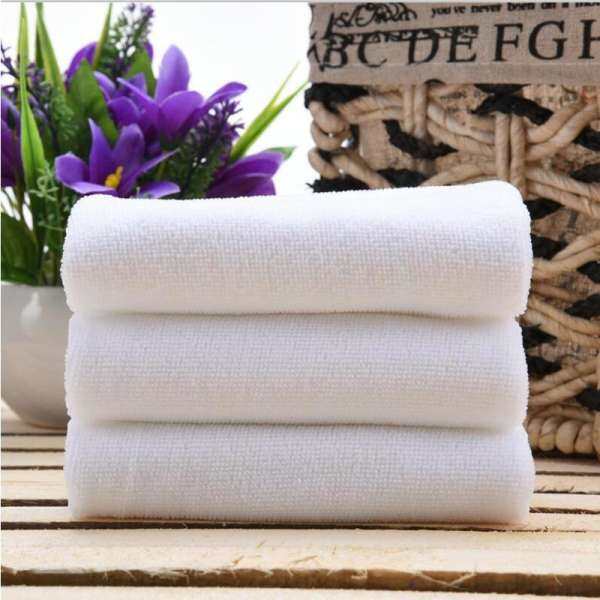 WD 10pcs White Disposable Face Towel Hair Salon Towels 30*70cm Travel Washcloth