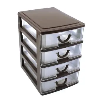 Durable Plastic Office Table Desktop Drawer Style Holder Storage