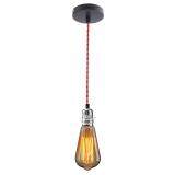 E27 Retro Vintage Ceiling Pendant Lamp Edison Light Bulb Holder Hanging Fixture Red