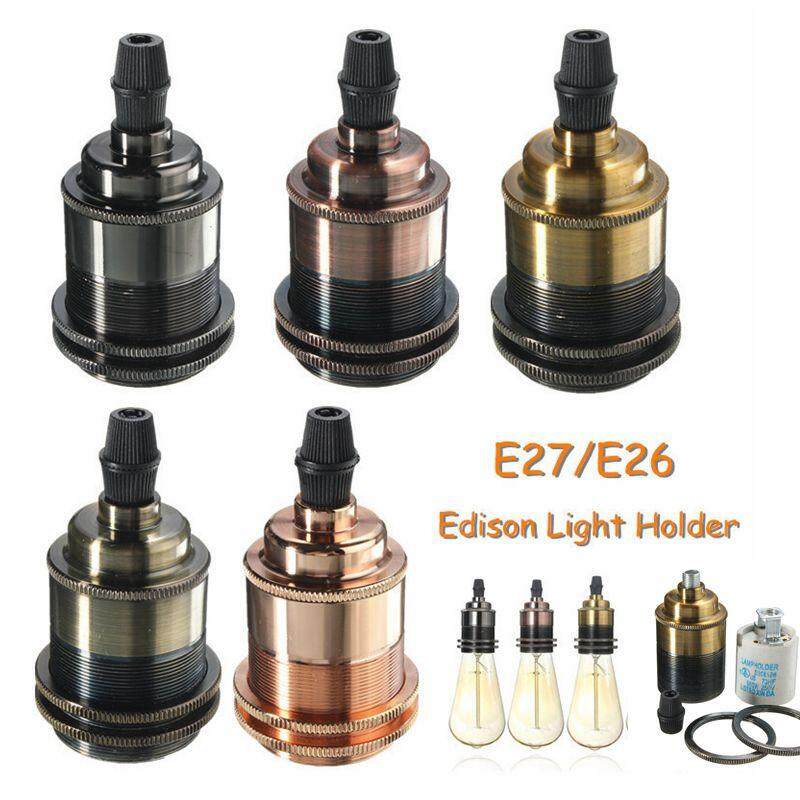 Light Fixtures For Home Lighting S Brands Review In E27 E26 Copper Retro Vintage Edison Light Lamp Bulb Holder Socket Ring Cord Grip Bronze
