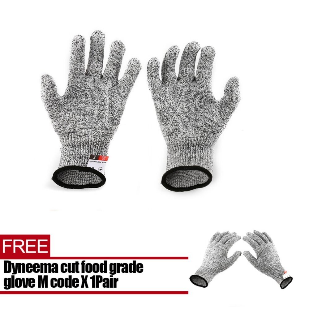 Eason L Size Cut Resistant Work Kitchen Gloves High Performance Level 5 Protection Food Grade +