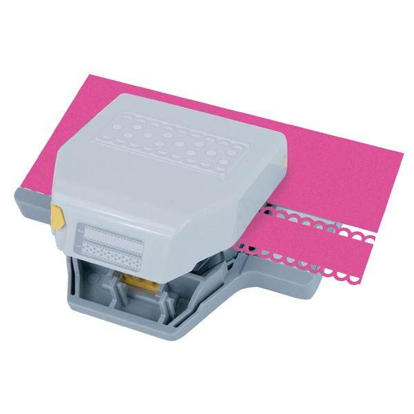 Iris Ohyama 54-31009 Dimensions Dimensioni EK Success Scallop Circle Punch Machine 1 3/4-inch, Metallo, Multi-Colour, 12 x 6 x 3 cm