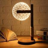 EU Plug Christmas 3D Owl LED Desk Table Lamp Adjustable Night Light Home Decor Xmas Gift Ball