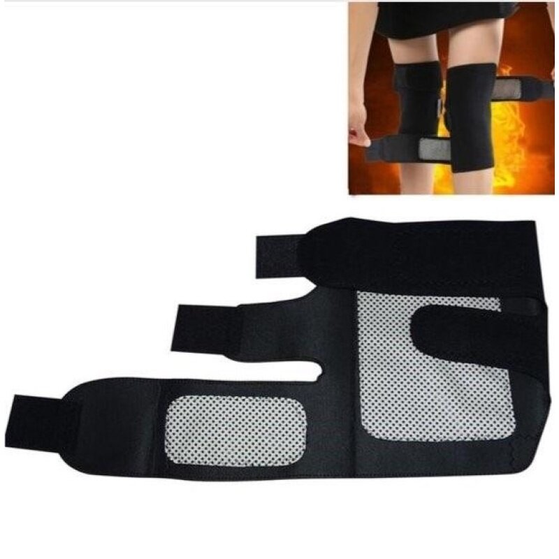 Extended Edition and Thicken Tourmaline Health Care Magnetic Therapy Self-heating Knee Pads Pads Support Knee Protection