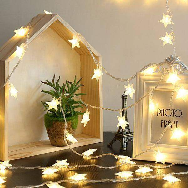 Five pointed Star LED String Fairy Lights Outdoor Christmas Fairy String Light For wedding Party