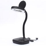 Flexible Reading Table Desk Study Light Lamp With Magnifying Glass Bright White