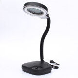 Flexible Reading Table Desk Study Light Lamp With Magnifying Glass Bright White