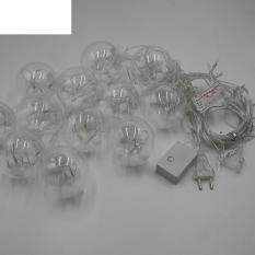 Dsstyles Kaca Bola LED Berkedip Multifungsi Tali Lights Tirai Dekorasi Lampu Lucu Creative Peri Luar Ruangan Tata Letak Kecil Kreatif Bohlam untuk rumah Taman Teras