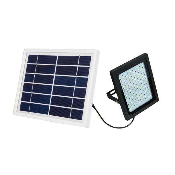 GOOD 150LED Solar Powered Spotlight Radar Induction IP65 Waterproof Outdoor Lamp Warm White