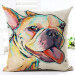 GOOD Cartoon Lovely Dog Pattern Pillow Cover Home Office Cotton Linen Cushion Cover 7