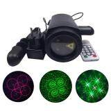 GOOD Outdoor LED Lawn Lamp Laser Light With Remote Control Garden Decorative Lights Black