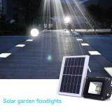 GOOD Waterproof Solar Powered 12LED Flood Light Sensor Garden Emergency Spotlight Pure White