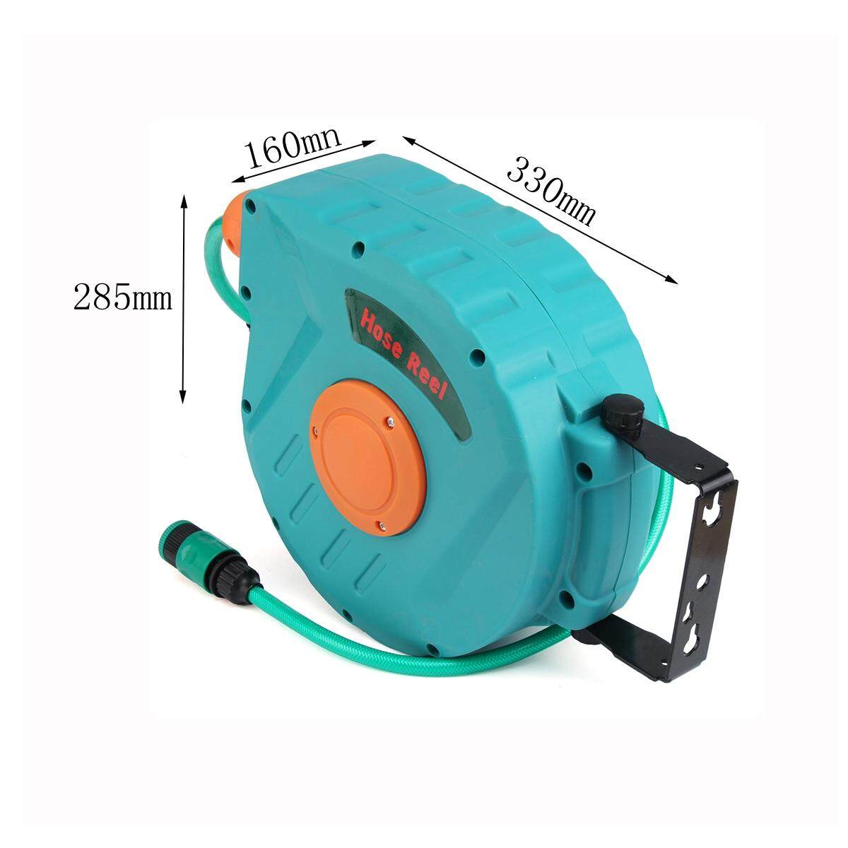 Greenfingers Automatic Retractable Garden Water Hose Reel Swivel Wall Mount New - intl