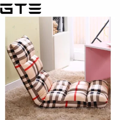 GTE European Style Multifunctional Adjustable Lazy Sofa Single Floor Tatami Foldable Sofa Bed Recliner Chair (80cm x 40cm) - Lattice - Fulfilled by GTE SHOP