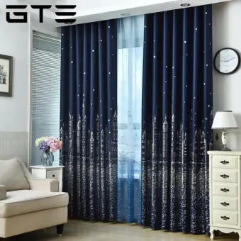 Gte Modern Printed Curtains For Nursery Room Customized Ready Made