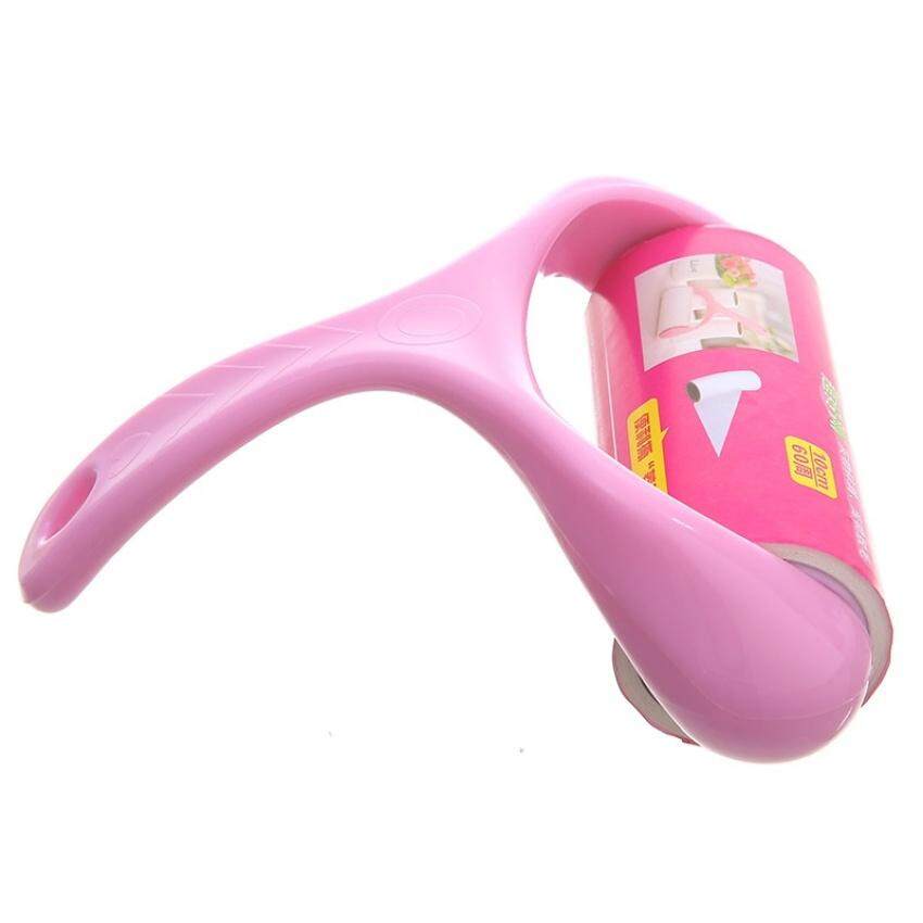 HappyLife Home Sticky Stickers Drum Roller Creative Hair Rolling Brush(Pink)